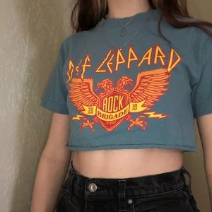 def leopard cropped tshirt